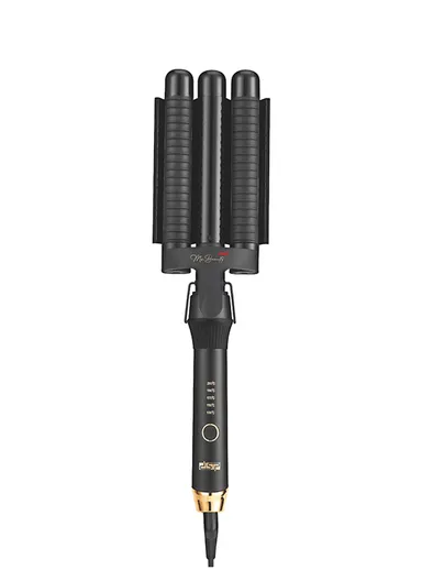 Professional 3-Barrel Hair Curler with PTC Ceramic Heating &amp; Adjustable Temperature 20860