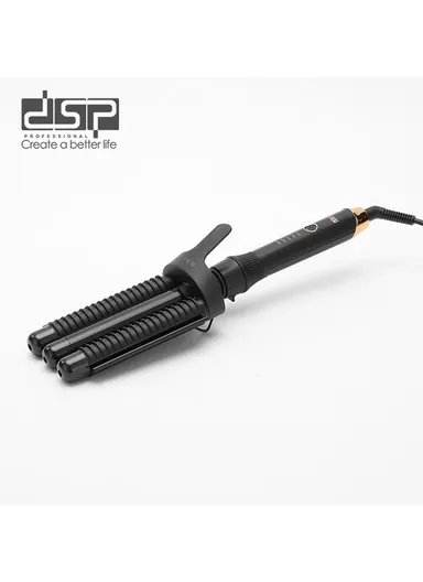 Professional 3-Barrel Hair Curler with PTC Ceramic Heating &amp; Adjustable Temperature 20860