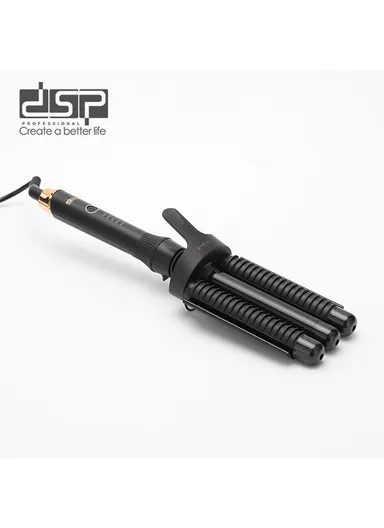 Professional 3-Barrel Hair Curler with PTC Ceramic Heating &amp; Adjustable Temperature 20860