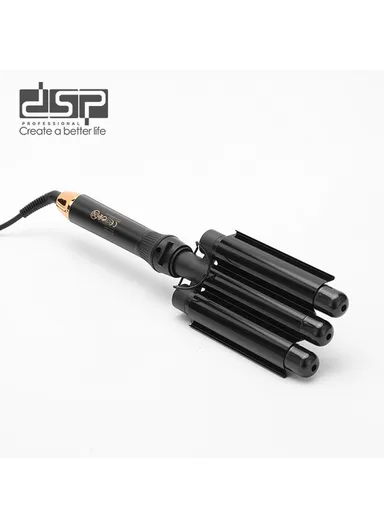 Professional 3-Barrel Hair Curler with PTC Ceramic Heating &amp; Adjustable Temperature 20860