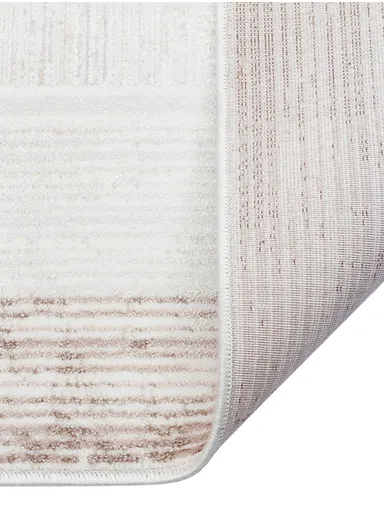 150x230cm Durable Area Rug Soft Polypropylene &amp; Polyester Blend with Non-Slip Cotton Backing Cunda CN001