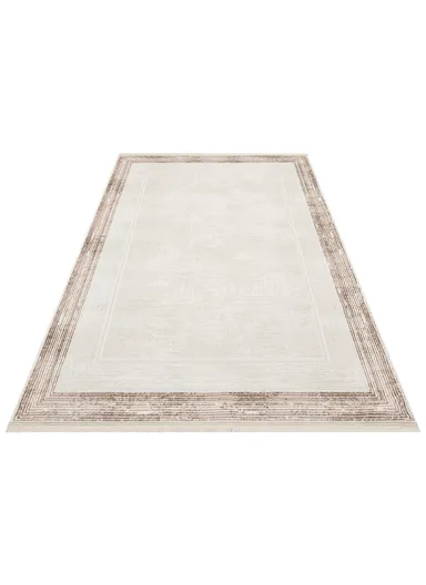 150x230cm Durable Area Rug Soft Polypropylene &amp; Polyester Blend with Non-Slip Cotton Backing Cunda CN001