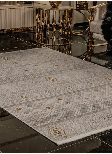 250x350cm Soft &amp; Durable Polypropylene Rug Large Machine-Woven Carpet with Non-Slip Cotton Backing Cunda CN013