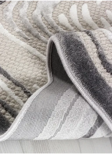 100x200cm Modern Black &amp; Grey Abstract Shape Living Room Runner Carpet Amorf AR007