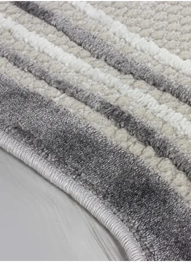 100x300cm Modern Black &amp; Grey Abstract Shape Living Room Runner Carpet Amorf AR007