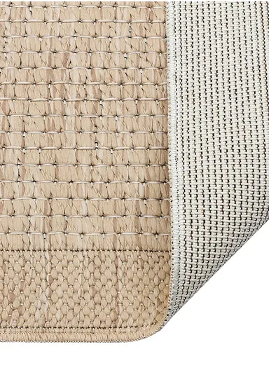 80x300cm Machine-Woven Flatweave Rug Durable Textured Area Carpet with Structured Grid Design and Synthetic Backing Bohemia BH005