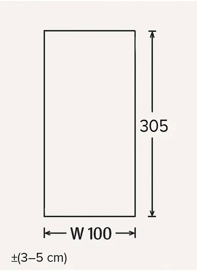 100x305cm Machine-Woven Area Carpet with Silk-Like Accents LA011