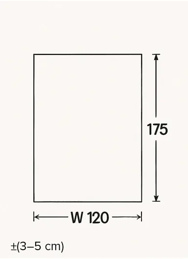 120x175cm Machine-Woven Area Carpet with Silk-Like Accents LA011