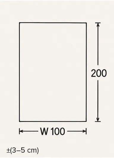 100x200cm Modern Low-Pile Dust-Free Synthetic Rug with Color Accents Hola HL007