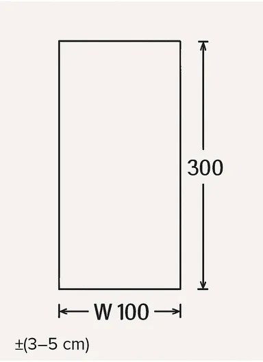 100x300cm Modern Low-Pile Dust-Free Synthetic Rug with Color Accents Hola HL007