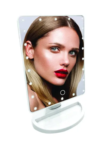 Westinghouse Battery Operated LED Mirror for Makeup with 360° Rotation WH1115 - White