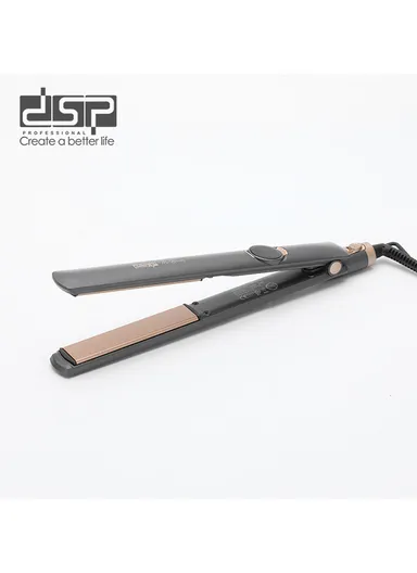 Hair straightener with ceramic-coated aluminium plates, adjustable temperature control, &amp; LCD display 10444 – Grey