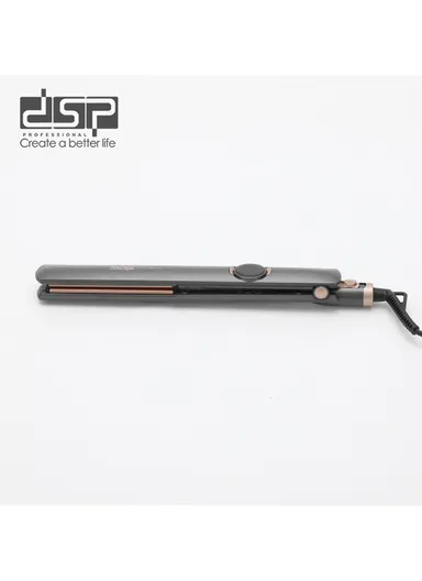 Hair straightener with ceramic-coated aluminium plates, adjustable temperature control, &amp; LCD display 10444 – Grey