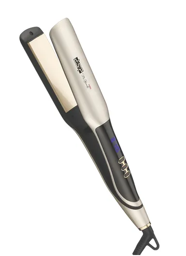 Straight Brilliance Aluminum Plates Hair Straightener With Adjustable Temperature &amp; LED Display 10160U - Beige