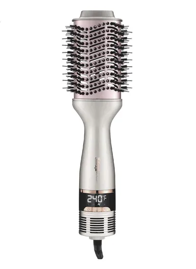 1000W Hot Air Brush with 360°C Rotatable Cord, Adjustable Speed &amp; Temperature Air Brush 50233 - White