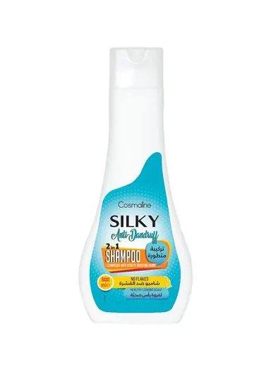 500ml Silky 2-in-1 Anti-Dandruff shampoo bottle 