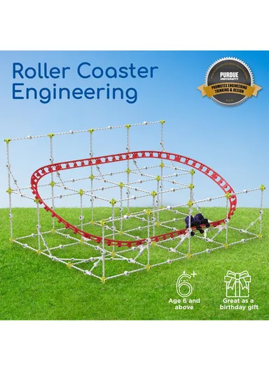 Roller Coaster Engineering STEM Kit | Design, Build, Experiment Working Roller Coaster Models