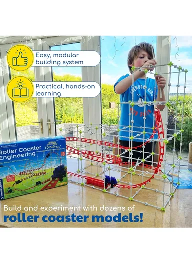 Roller Coaster Engineering STEM Kit | Design, Build, Experiment Working Roller Coaster Models