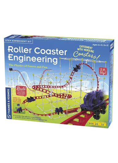 Roller Coaster Engineering STEM Kit | Design, Build, Experiment Working Roller Coaster Models