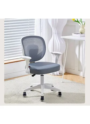 2 Pcs Compact Breathable Ergonomic Chair, Mesh Swivel Kids Chair with Wheels 968 (W65 x D56 x H92)cm - Blue