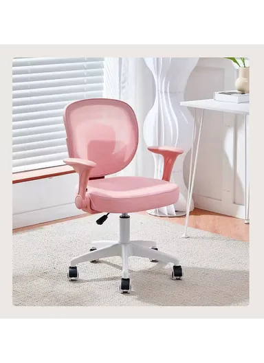 2 Pcs Compact Breathable Ergonomic Chair, Mesh Swivel Kids Chair with Wheels 968 (W65 x D56 x H92)cm - Blue