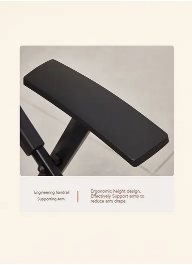 3 Pcs Foldable Ergonomic Mesh Training &amp; Conference Chair Set with Fixed Armrests B05 (W51 x D50 x H86)cm - Black