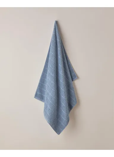Sandy Stripe Cotton Bath Towel 80x150 cm Navy Blue