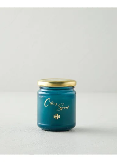 Citrus Spark Scented Candle 120 g Green
