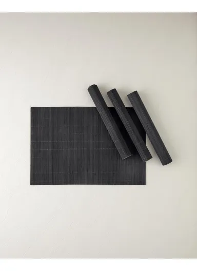 Grove Bamboo 4-Piece Placemat 30x45 cm Black