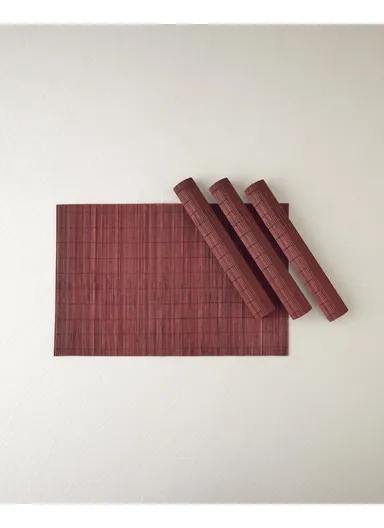Grove Bamboo 4-Piece Placemat 30x45 cm Brown