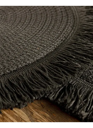 Lilies Jute Placemat Set of 2 Anthracite