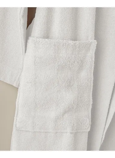 Bubble Cotton Bathrobe L-XL Ecru