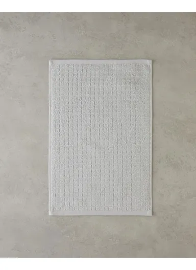 Chequer 100% Cotton Hand Towel 30x45 cm Gray