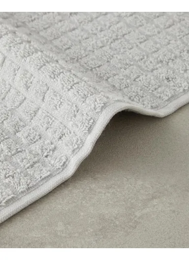 Chequer 100% Cotton Hand Towel 30x45 cm Gray