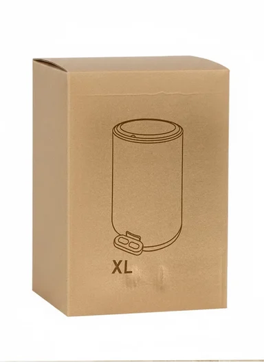 15L Modern Stainless Steel Pedal Trash Bin With Inner Bucket GK-003 - Beige