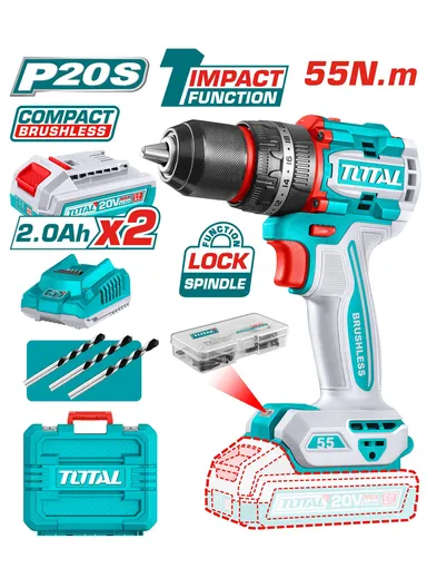 20V Compact Brushless Cordless Impact Drill TIDLI20558