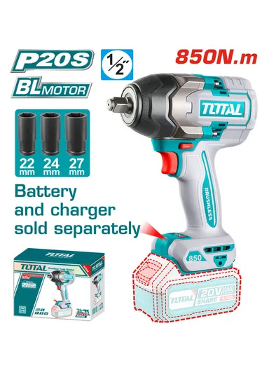 20V Lithium-Ion Cordless Impact Wrench TIWLI20851