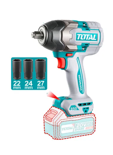 20V Lithium-Ion Cordless Impact Wrench TIWLI20851