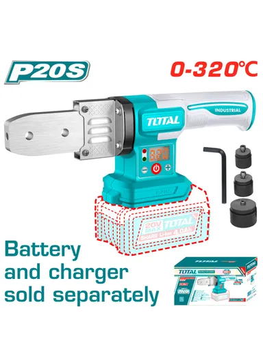 20V Cordless Plastic Tube Welding Tool, 320℃ Adjustable Temperature TWTLI2018