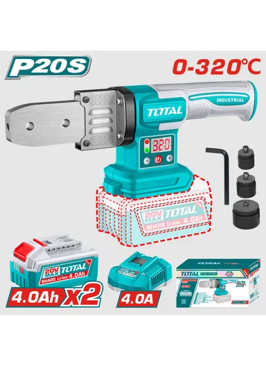 20V 4Ah Powered Poly Welding Machine+2 Batteries and Charger TWTLI20182