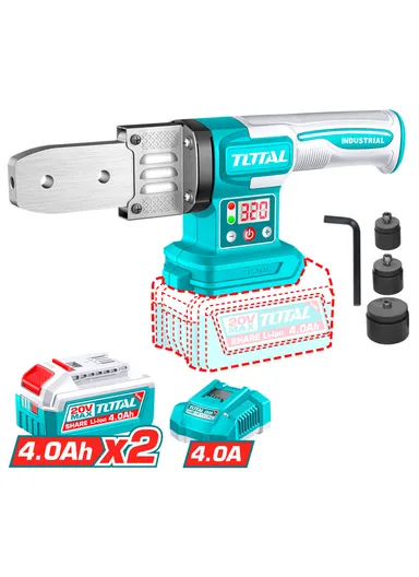 20V 4Ah Powered Poly Welding Machine+2 Batteries and Charger TWTLI20182