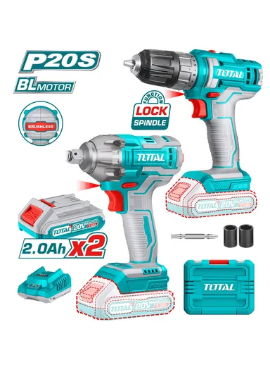 20V 2-Pcs Cordless Combo Kit Li-ion 2.0Ah TOSLI230702