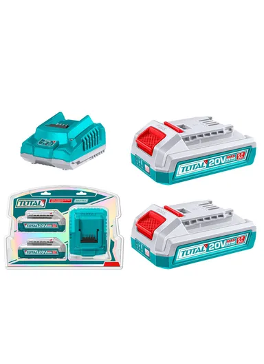 20V Two 2.0Ah Lithium-Ion battery and charger kit TFBCPK1222