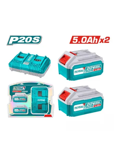 20V Two 5.0Ah Lithium-Ion battery and charger kit TFBCPK2425
