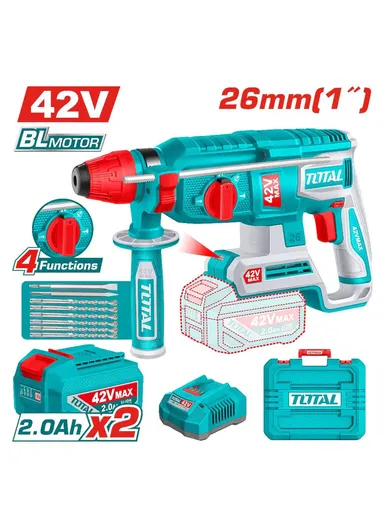 42V Brushless Cordless Hammer with 2 2.0Ah Batteries &amp; Charger TRHLI422682
