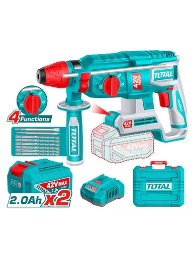 42V Brushless Cordless Hammer with 2 2.0Ah Batteries &amp; Charger TRHLI422682