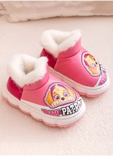 Anti-Slip Warm Kids Boots with Flees Linning &amp; Shoe Collar - Pink