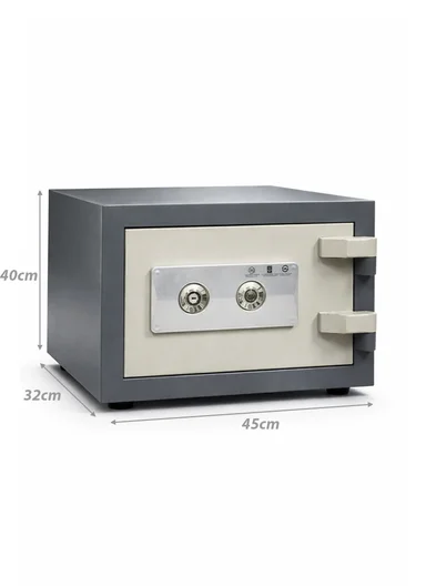 50Kg (W45 x D32 x H40)cm Dual Key Pry-Resistant Thick Heavy Walls Safe Box K3-300