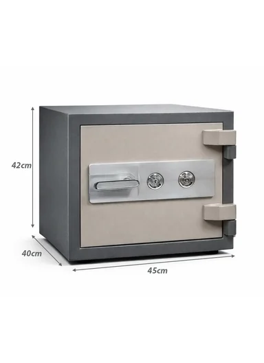57Kg (W45 x D40 x H42)cm Dual Key Pry-Resistant Thick Heavy Walls Safe Box K3-400