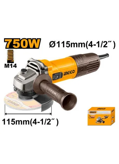 750W 115mm Electric Angle Grinder AG75028